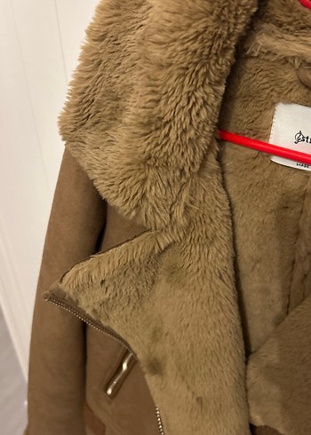 Kahverengi Süet Kürklü Kadın Ceket - Görsel 3