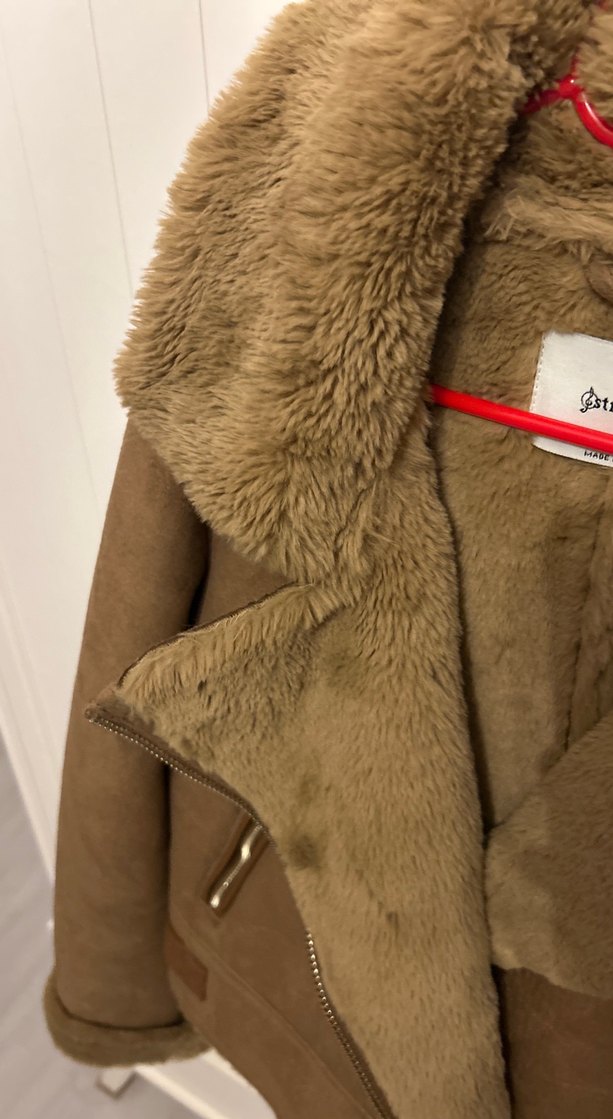 Kahverengi Süet Kürklü Kadın Ceket - Görsel 3