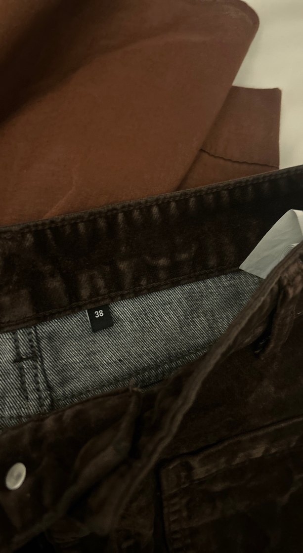 Siyah Süet Kadın Denim Ceket etek takım - Görsel 4