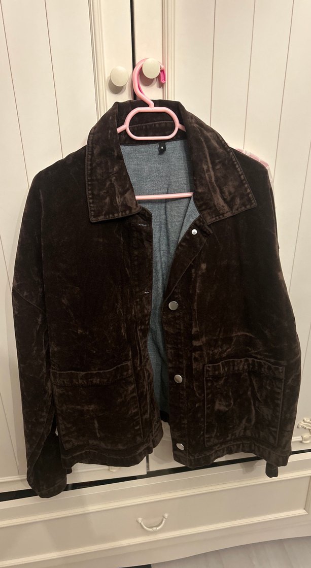 Siyah Süet Kadın Denim Ceket etek takım - Görsel 2