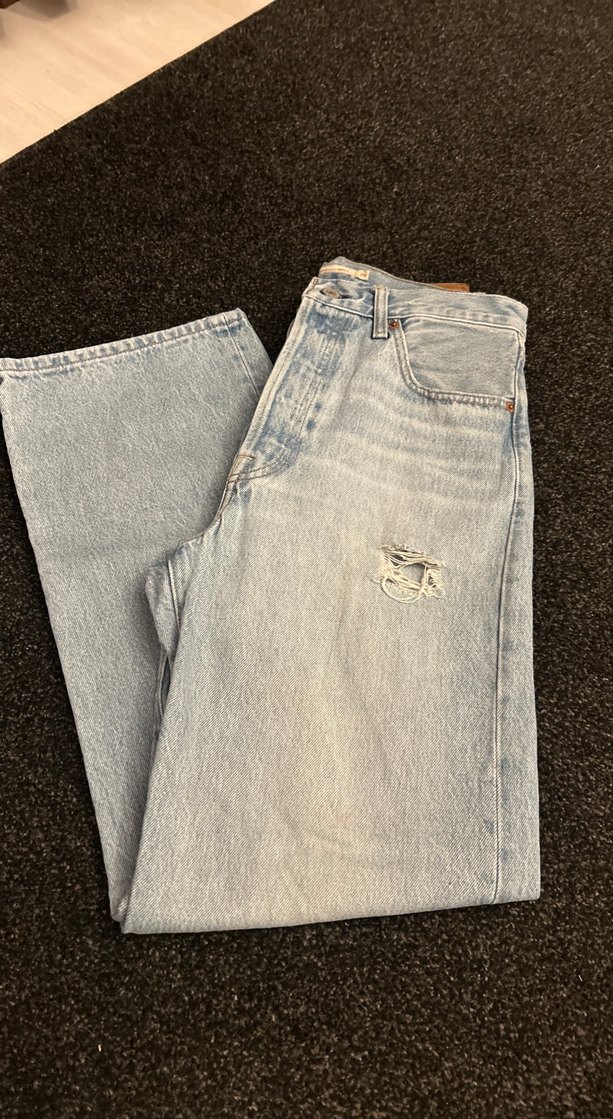 Düğmeli Kadın Denim Midi Kot Pantolon - Görsel 2