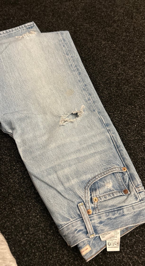 Düğmeli Kadın Denim Midi Kot Pantolon - Görsel 5