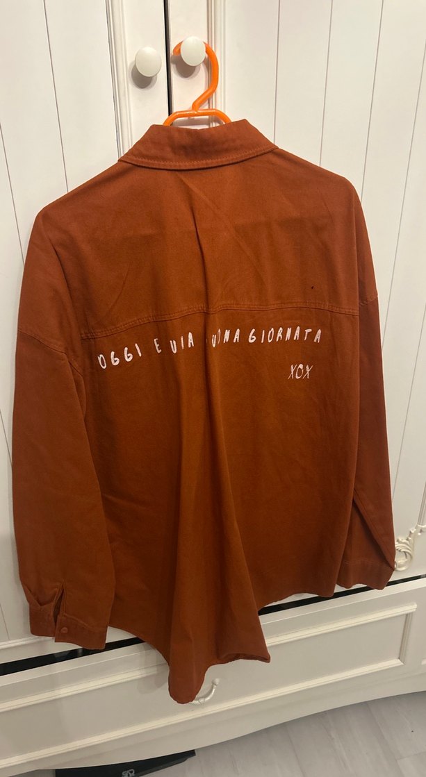 Düğmeli Kadın Kahverengi Süet Gömlek - Görsel 4