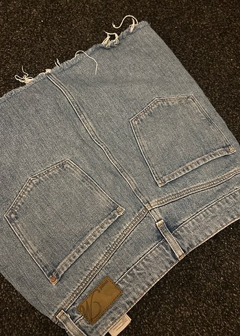 Siyah Kemerli Dar Mini Kot Etek - Görsel 9