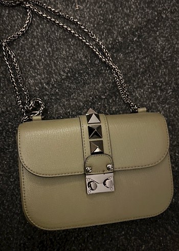 Kadın Çok Renkli Deri Tokalı Çanta - Görsel 14