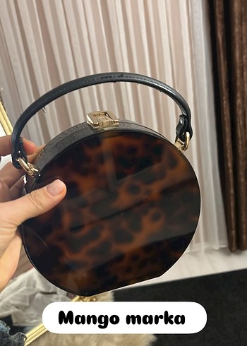 Kadın Çok Renkli Deri Tokalı Çanta - Görsel 6