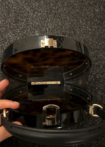 Kadın Çok Renkli Deri Tokalı Çanta - Görsel 7