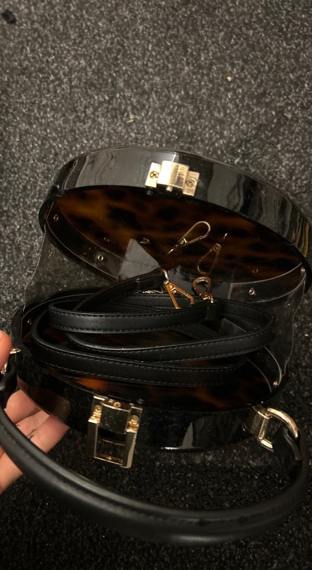 Kadın Çok Renkli Deri Tokalı Çanta - Görsel 5