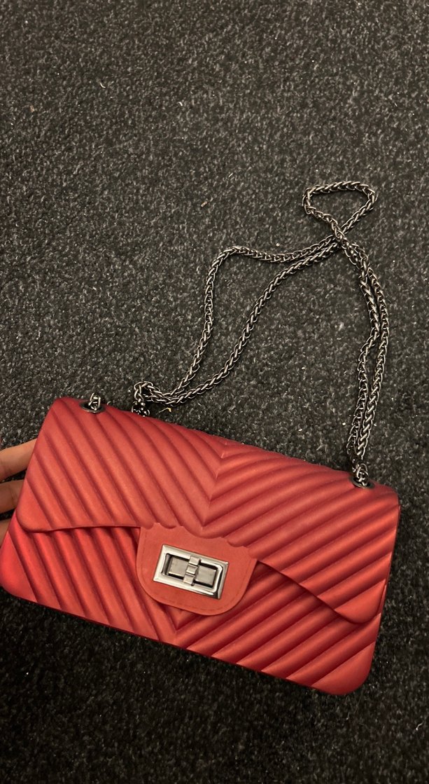 Kadın Çok Renkli Deri Tokalı Çanta - Görsel 4