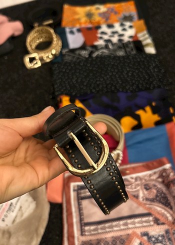 Kadın Çok Renkli Bohemiyen Desenli Fular - Görsel 6