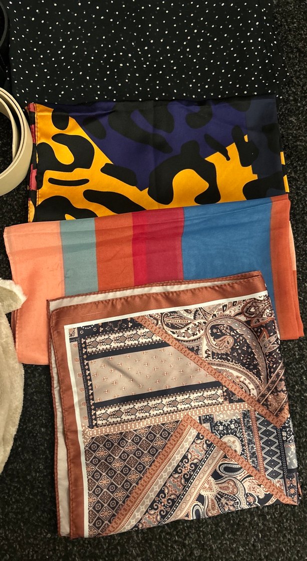 Kadın Çok Renkli Bohemiyen Desenli Fular - Görsel 3