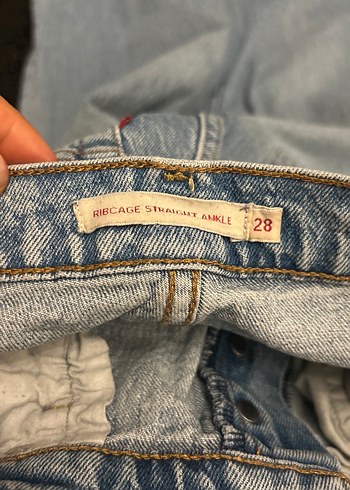 Midi Boy Düğmeli Kadın Kot Pantolon - Görsel 6