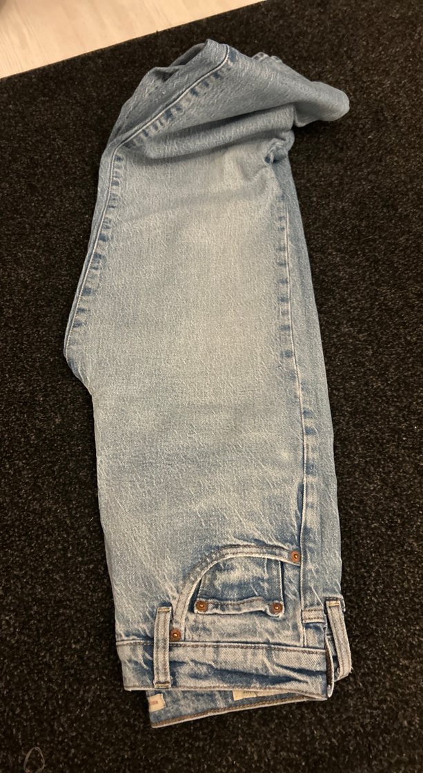 Midi Boy Düğmeli Kadın Kot Pantolon - Görsel 4