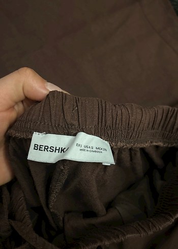 Kadın Kahverengi Keten Salaş Pantolon - Görsel 4