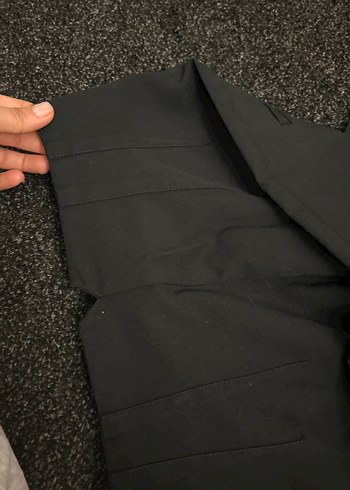 Siyah Kadın Ofis Kumaş Pantolon - Görsel 5