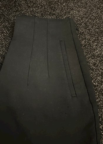 Siyah Kadın Ofis Kumaş Pantolon - Görsel 3