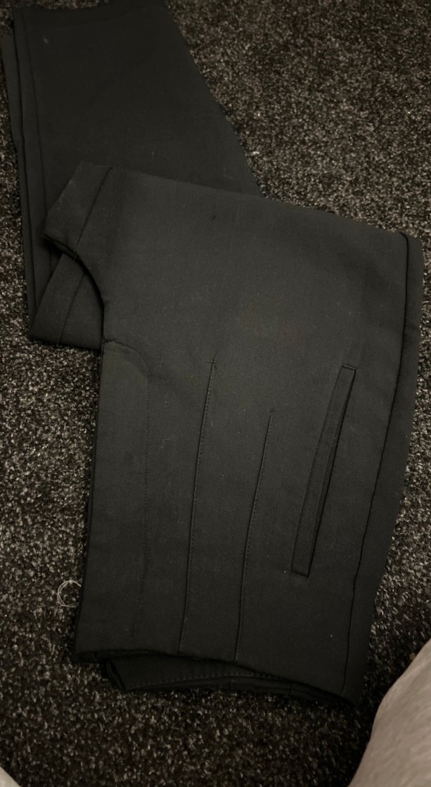 Siyah Kadın Ofis Kumaş Pantolon - Görsel 4