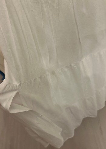 Beyaz Bohem Salaş Midi Etek - Görsel 3