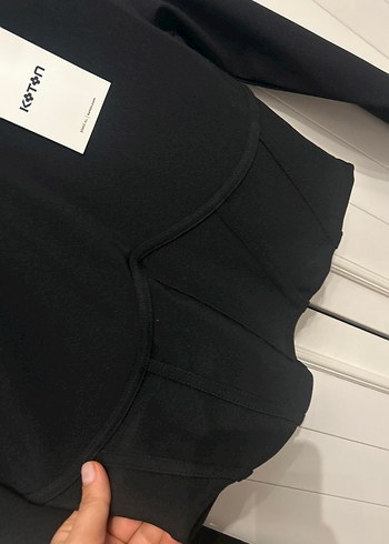 Siyah Koton Kadın Uzun Kollu Bluz - Görsel 4