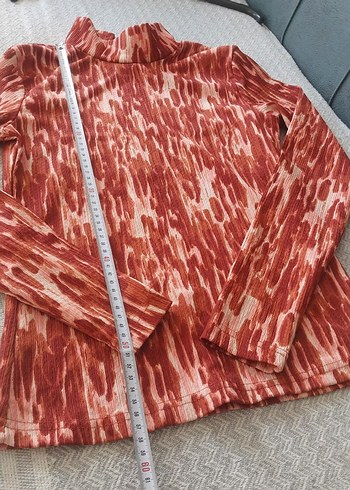 Trendyol & Milla Kırmızı Uzun Kollu Tie-Dye Bluz