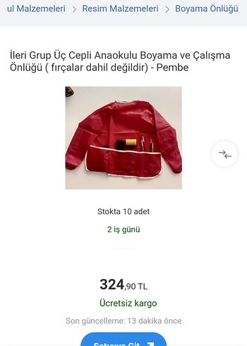 Açık Mavi boyama  Önlüğü - Görsel 11