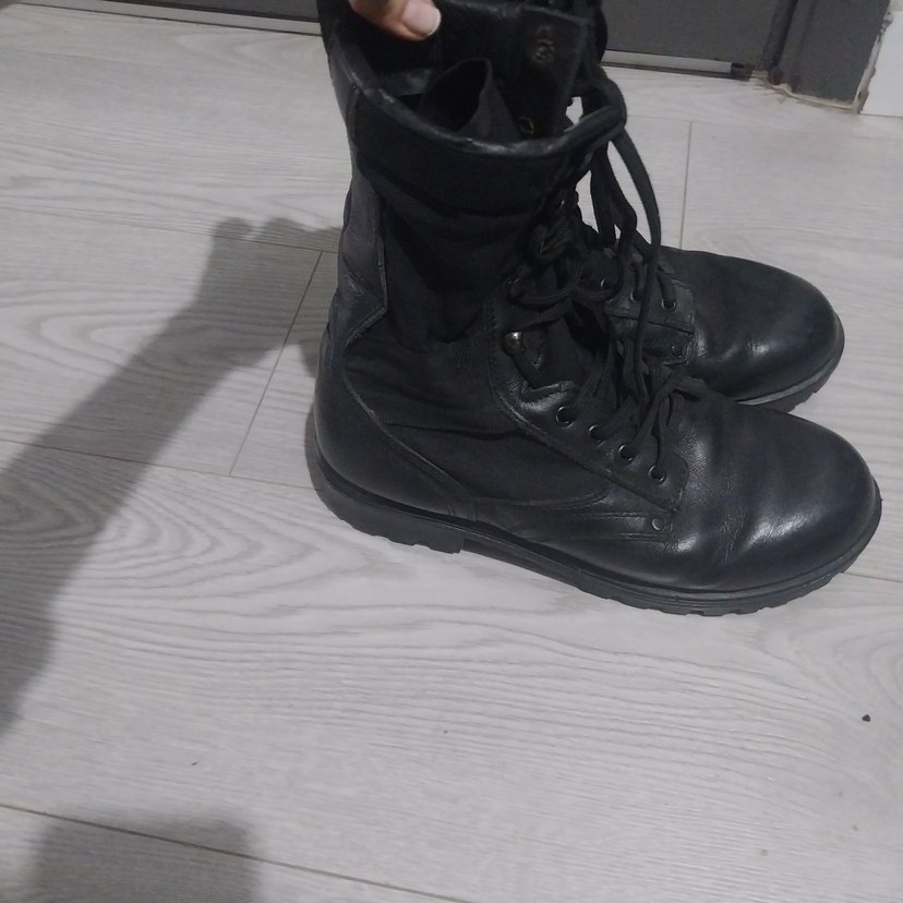 Siyah Bağcıklı Erkek Kauçuk Bot - Görsel 2