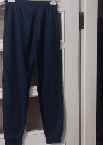 Nakışlı Fermuarlı Mavi unisex Eşofman Altı - Görsel 4