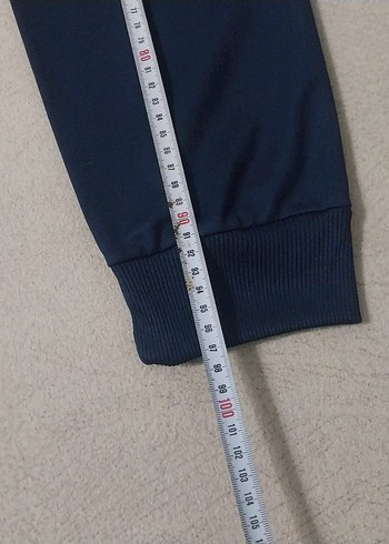 Nakışlı Fermuarlı Mavi unisex Eşofman Altı - Görsel 9