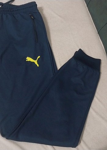 Nakışlı Fermuarlı Mavi unisex Eşofman Altı - Görsel 2