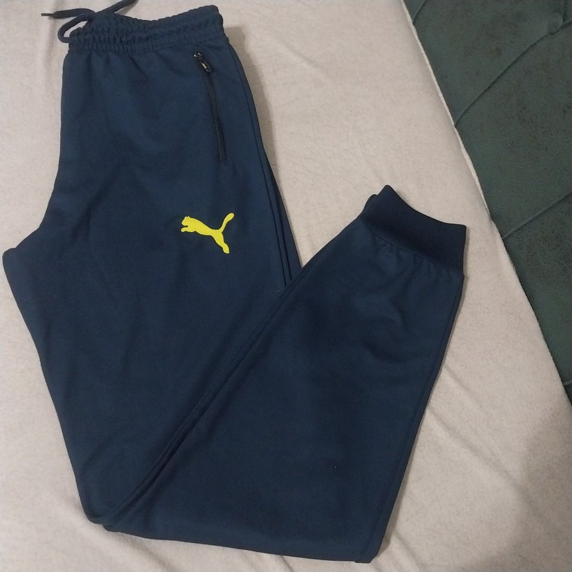 Nakışlı Fermuarlı Mavi unisex Eşofman Altı - Görsel 2