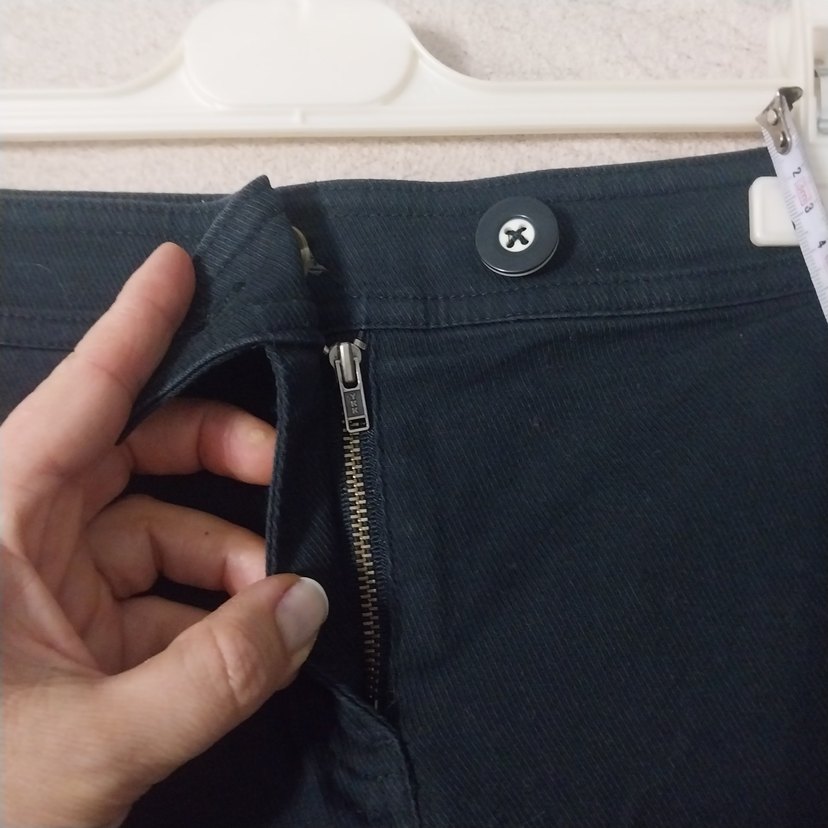 Siyah Kot Kemerli Bermuda midi etek - Görsel 5