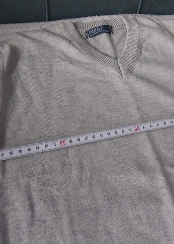 Gri V Yakalı Erkek  cocuk Triko Kazak - Görsel 5