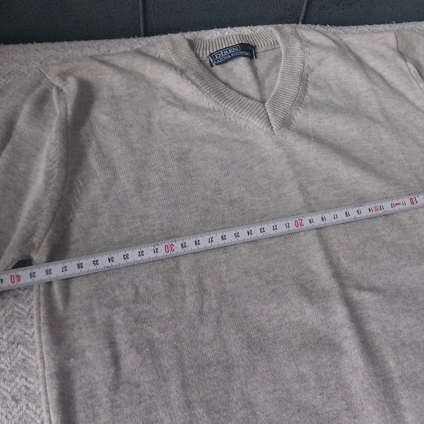 Gri V Yakalı Erkek  cocuk Triko Kazak - Görsel 5