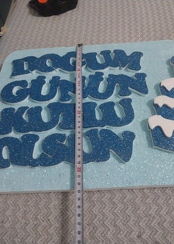 Parlak Mavi Doğum Günü Temalı Mouse Pad - Görsel 2