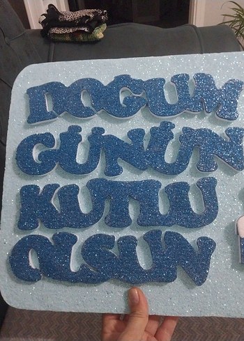 Parlak Mavi Doğum Günü Temalı Mouse Pad - Görsel 5