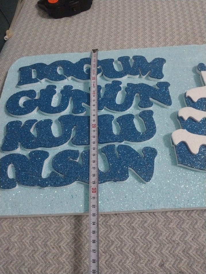 Parlak Mavi Doğum Günü Temalı Mouse Pad - Görsel 2