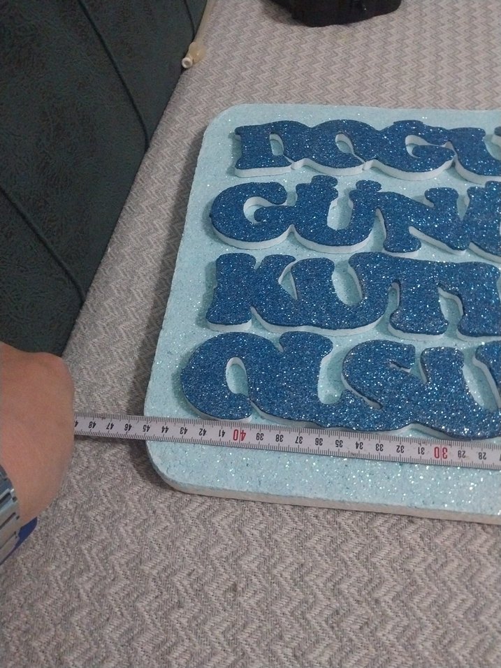 Parlak Mavi Doğum Günü Temalı Mouse Pad - Görsel 3