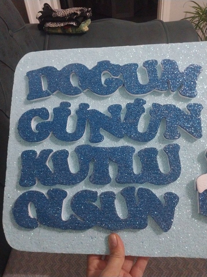 Parlak Mavi Doğum Günü Temalı Mouse Pad - Görsel 5