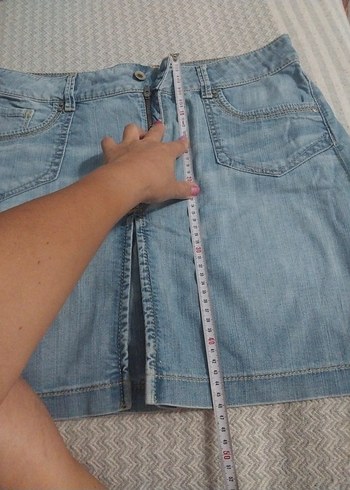 Midi Denim Etek - Görsel 7