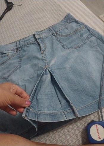 Midi Denim Etek - Görsel 9