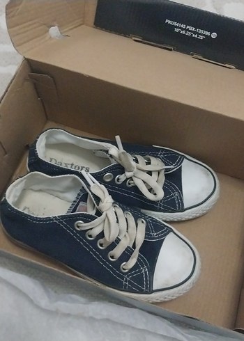 28 Beden mavi Renk Mavi Denim Düz Tabanlı Spor Ayakkabı