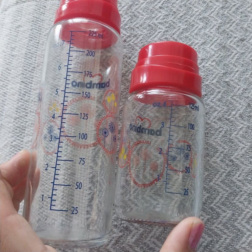 Renkli Bambino Bebek Biberonları Kırmızı Kapaklı - Görsel 5