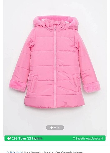 LC Waikiki Lc Waikiki pembe kız çocuk montu
