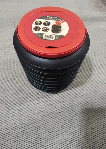 Kırmızı Katlanabilir kova - Görsel 3