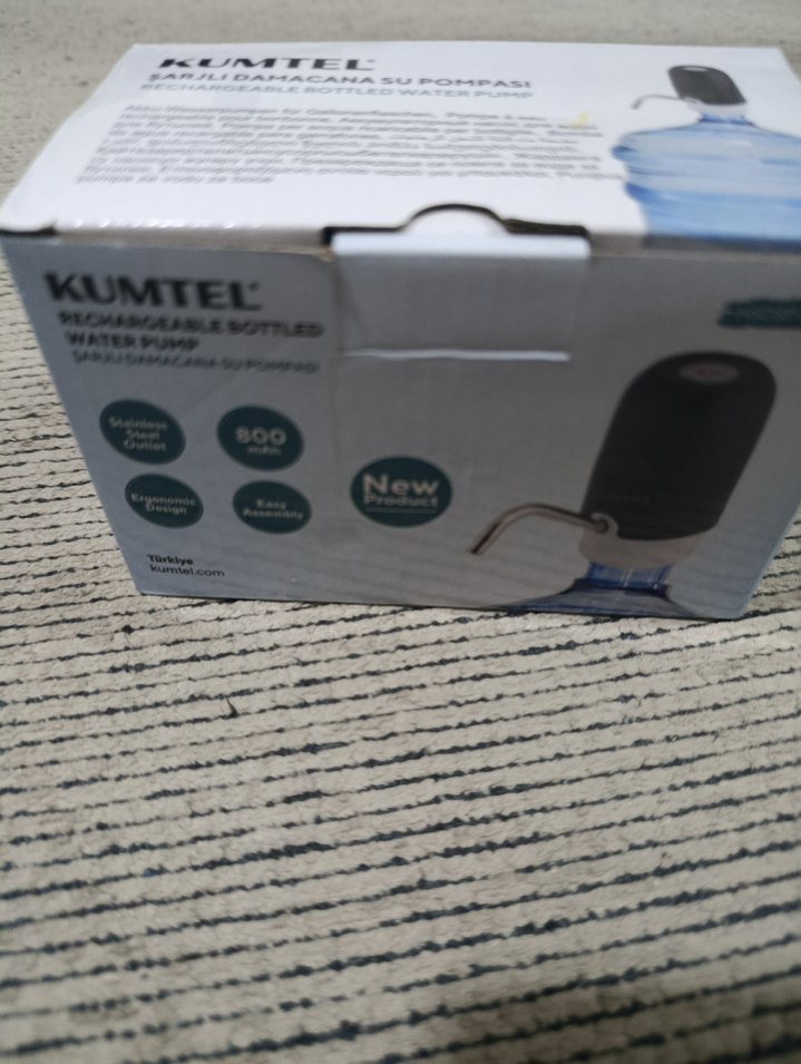 Kumtel Siyah Şarjlı Su Pompası - Görsel 2