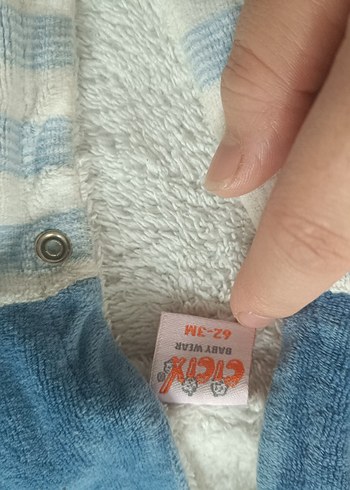 Kapüşonlu Erkek Çocuk Bornoz - Mavi - Görsel 2