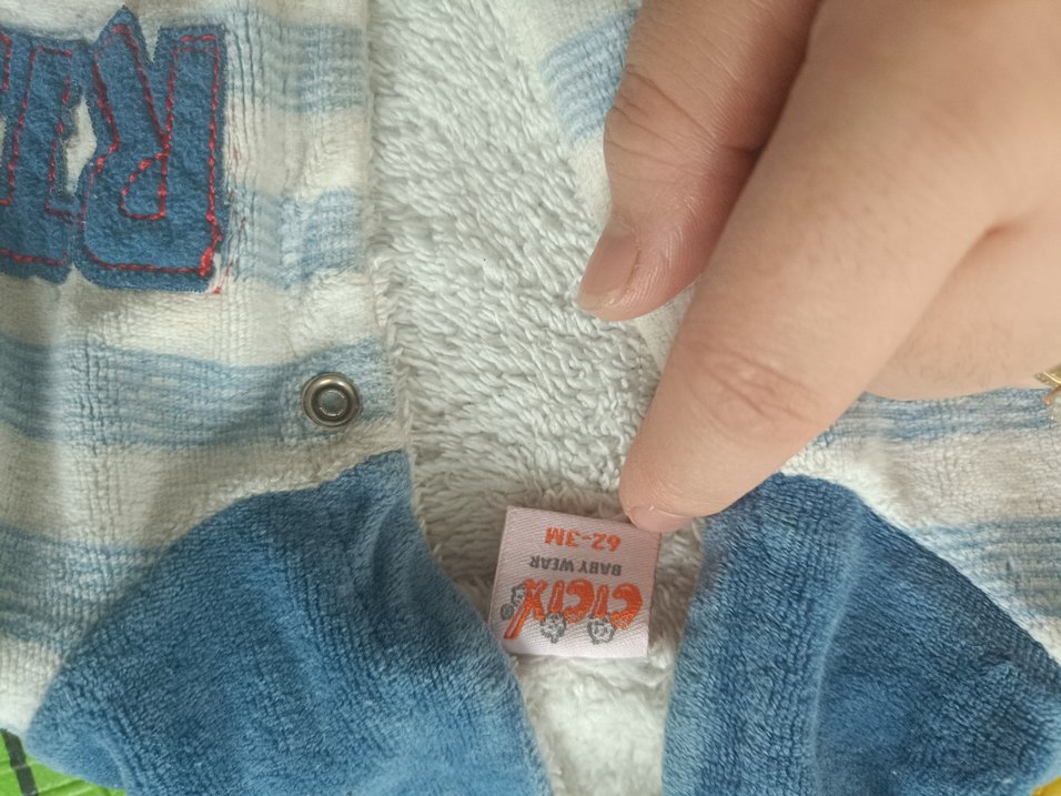 Kapüşonlu Erkek Çocuk Bornoz - Mavi - Görsel 2