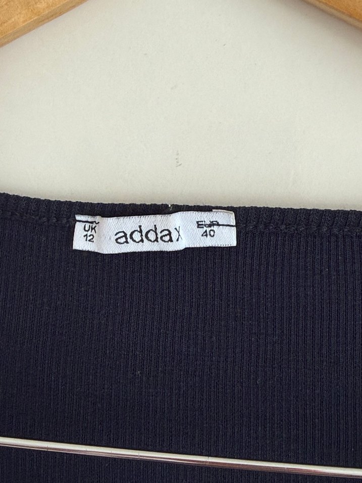 Kadın Lacivert Uzun Kollu Crop Top - Görsel 2