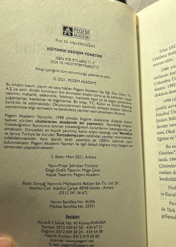 Eğitimde Değişim Yönetimi - İrfan Erdoğan - Görsel 2