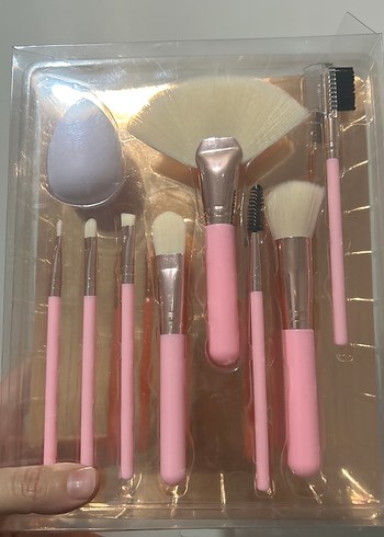 Pembe Makyaj Fırçaları Seti - Görsel 2